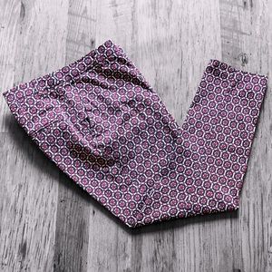 H&M Mid-Rise Geometric Pattern Ankle Pants Sz. 6